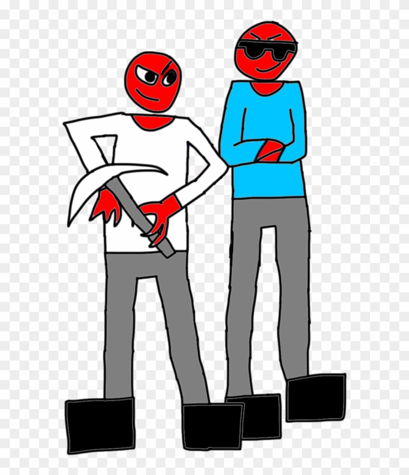 Iron Pickaxe And Diamond Sword By Donnydanger12 - Cartoon #1286766