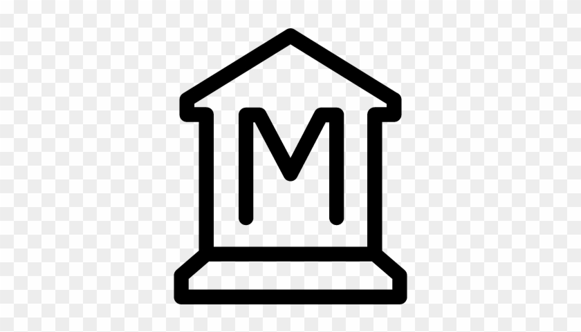 Museum Sign Vector - Icono De Museo Png #1287219