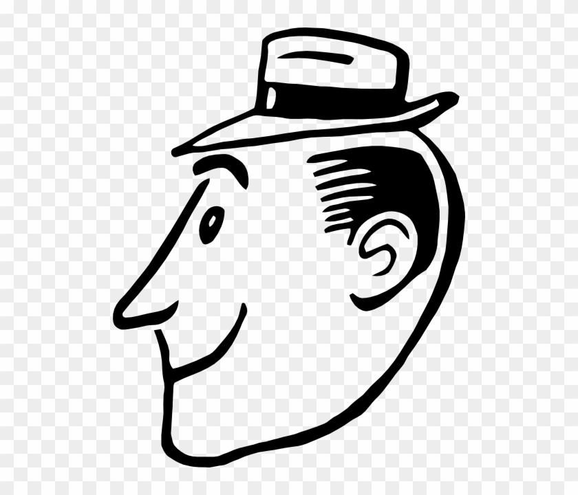 Simple Male Profile - Profile Pic Cartoon Character Simple #1287320
