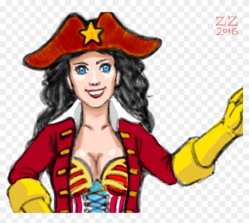 Draw Wonder Woman As A Pirate By Zenzmurfy - Cartoon #1287402