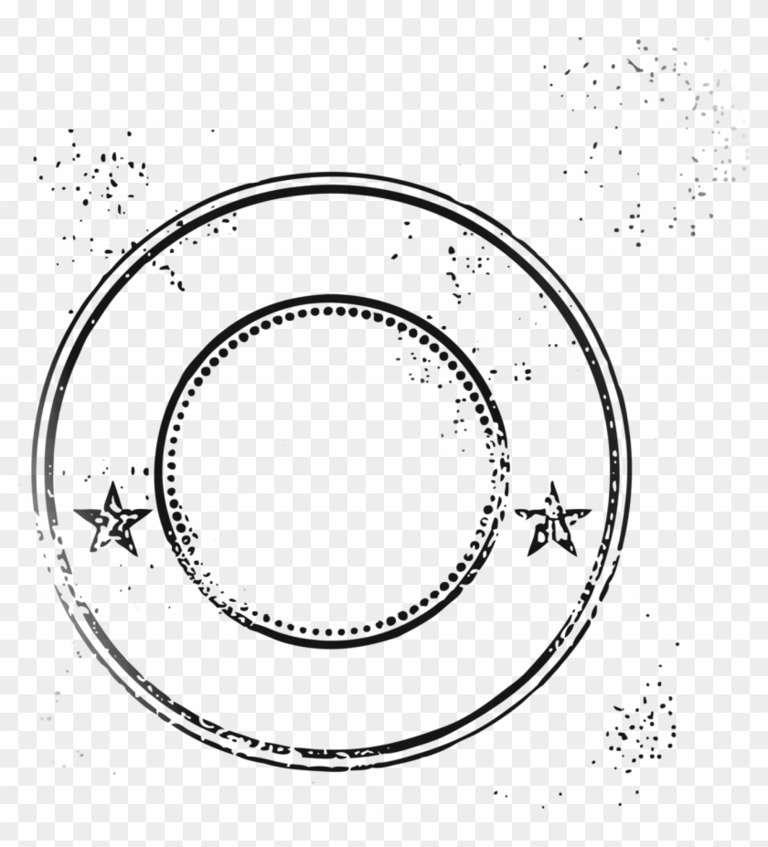 Round Passport Stamp - Passport Stamp Blank Png #1287982