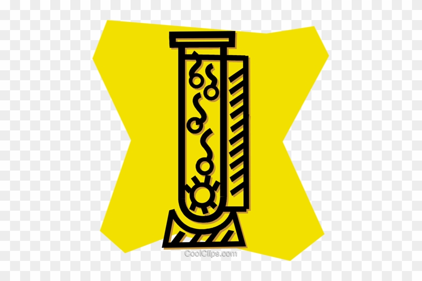 Yellow Clipart Test Tube - Yellow #1288621
