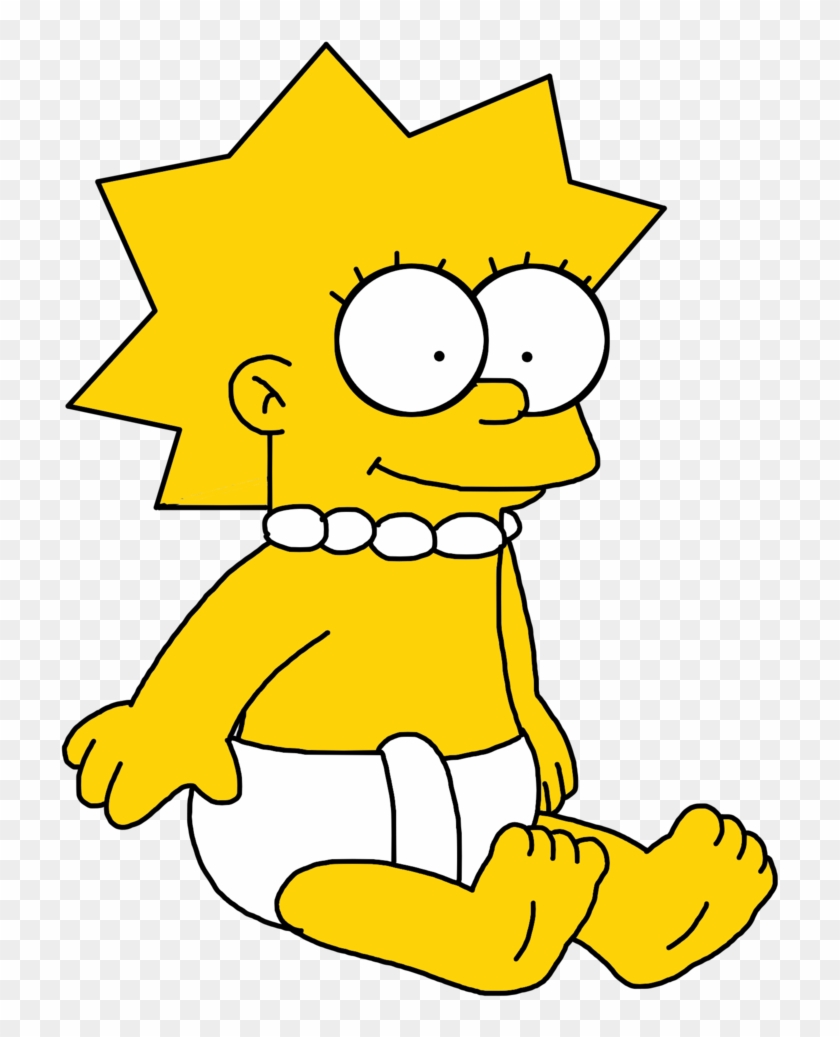 Lisa Simpson Maggie Simpson Simpson Family The Simpsons - Lisa Simpson As A Baby #1288915