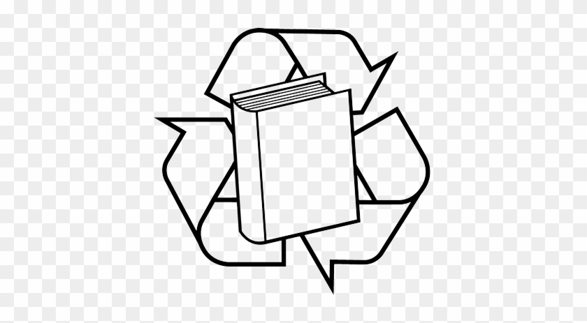 Book Recycle - Paper Recycling Bin Sign #1289842