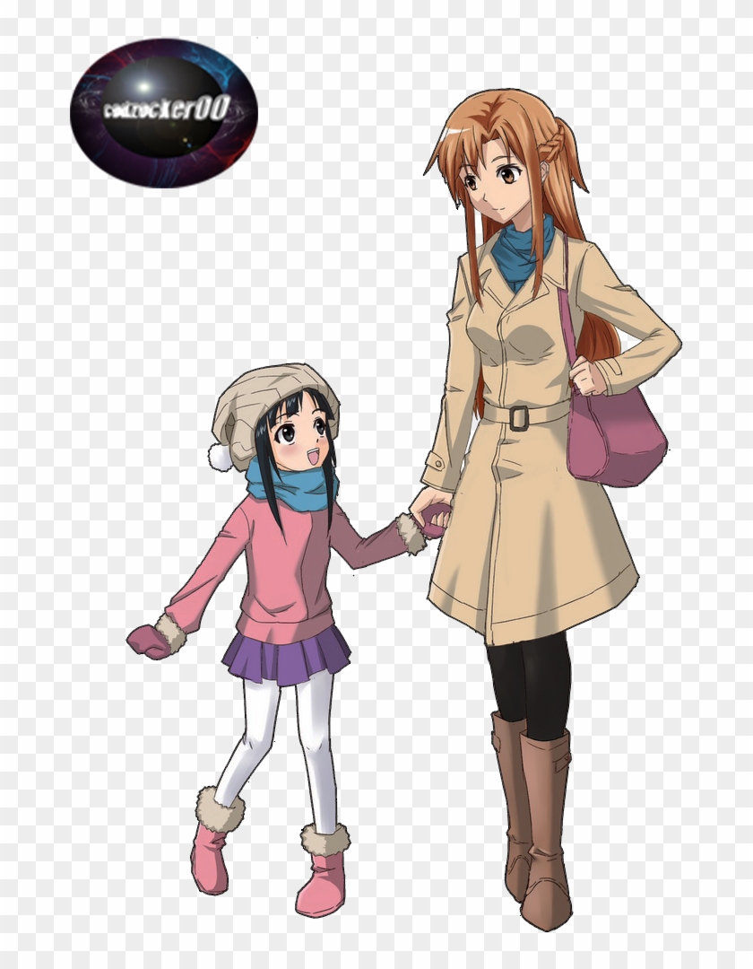 Sword Art Online Asuna Yui Render By Codzocker00 - Sao Asuna And Yui #1290602