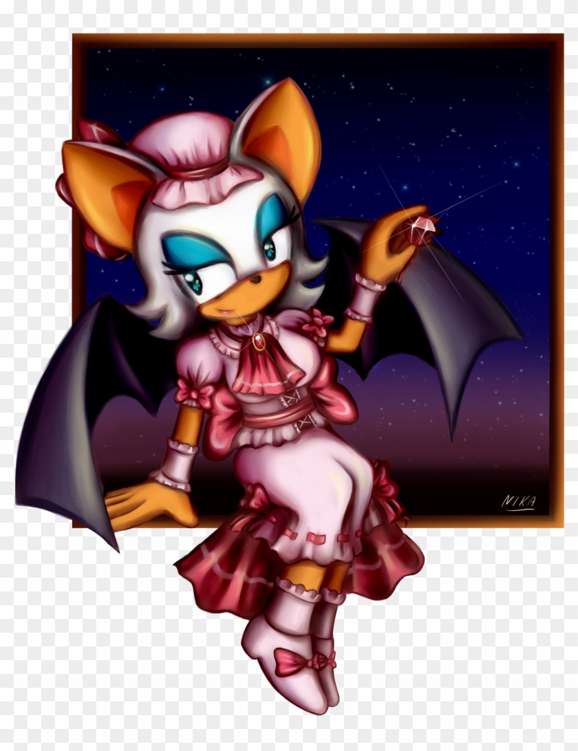[sonic The Hedgehog X Touhou] Rouge Scarlet By Nika191319 - Shadow The Hedgehog Touhou #1290756