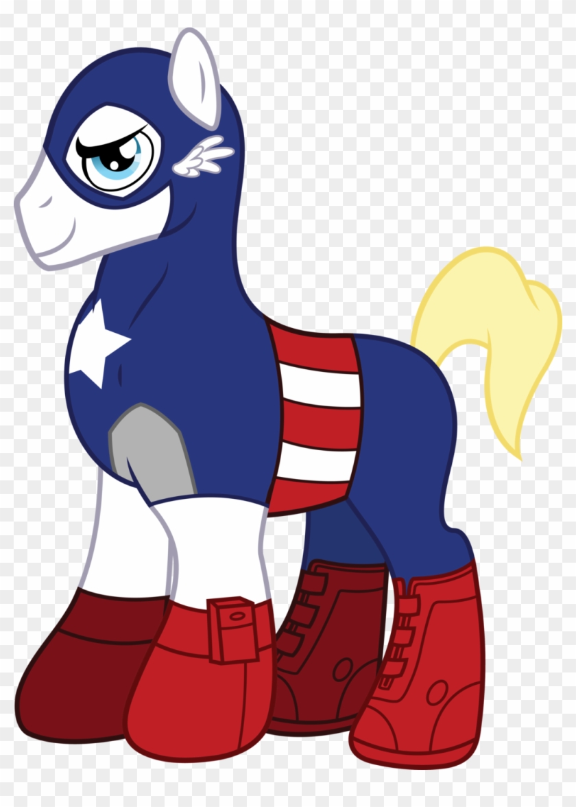 Malgus123 0 0 Ponified Captain A Mare Ica Vector By - Clip Art #1292289