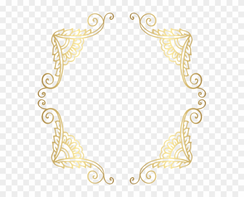 Golden Border Frame Png Clip Art Image - Gold Border Png #1292438