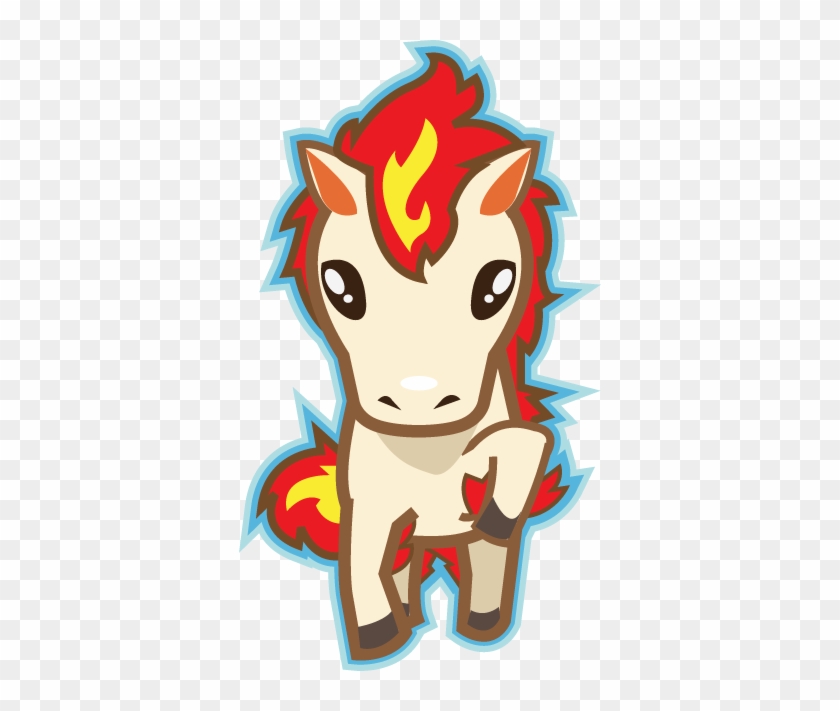 Fire Pony By Pinkophilic - Cartoon #1292824