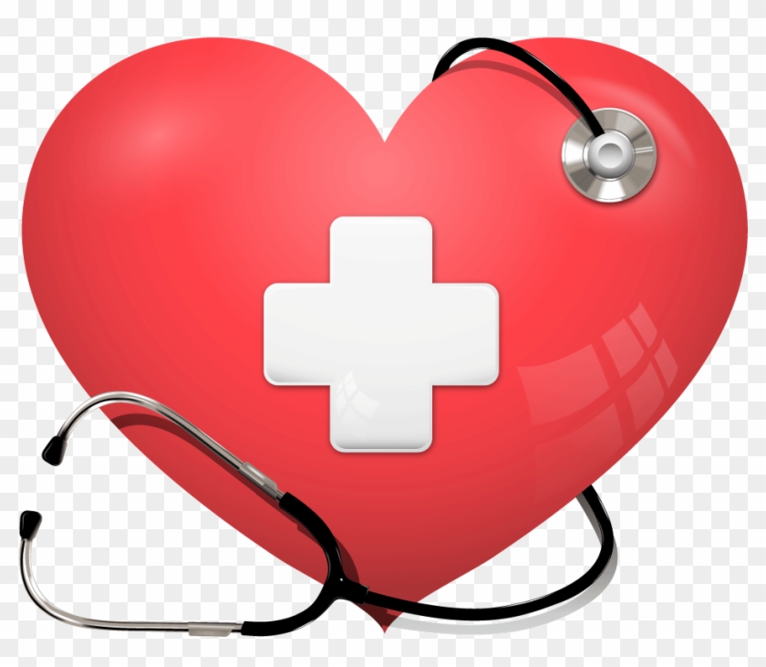 Heart Stethoscope Health Care Cardiology - Heart With Stethescope Png #1292833