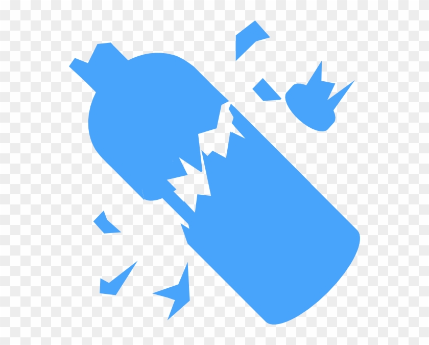 Bottle Svg Clip Arts 570 X 595 Px - Broken Glass Bottle Png #1293511