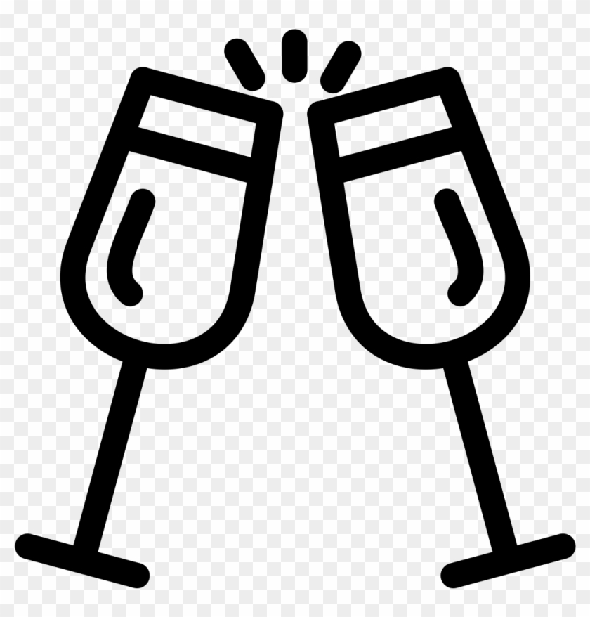 The Thoughtful Philanthropist's Guide To Year-end Giving - Champagne Line Vector Icon #1293853
