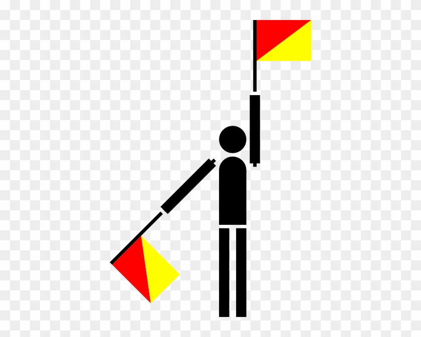 Naval Semaphore Flag K - Semaphore Flags #1294669