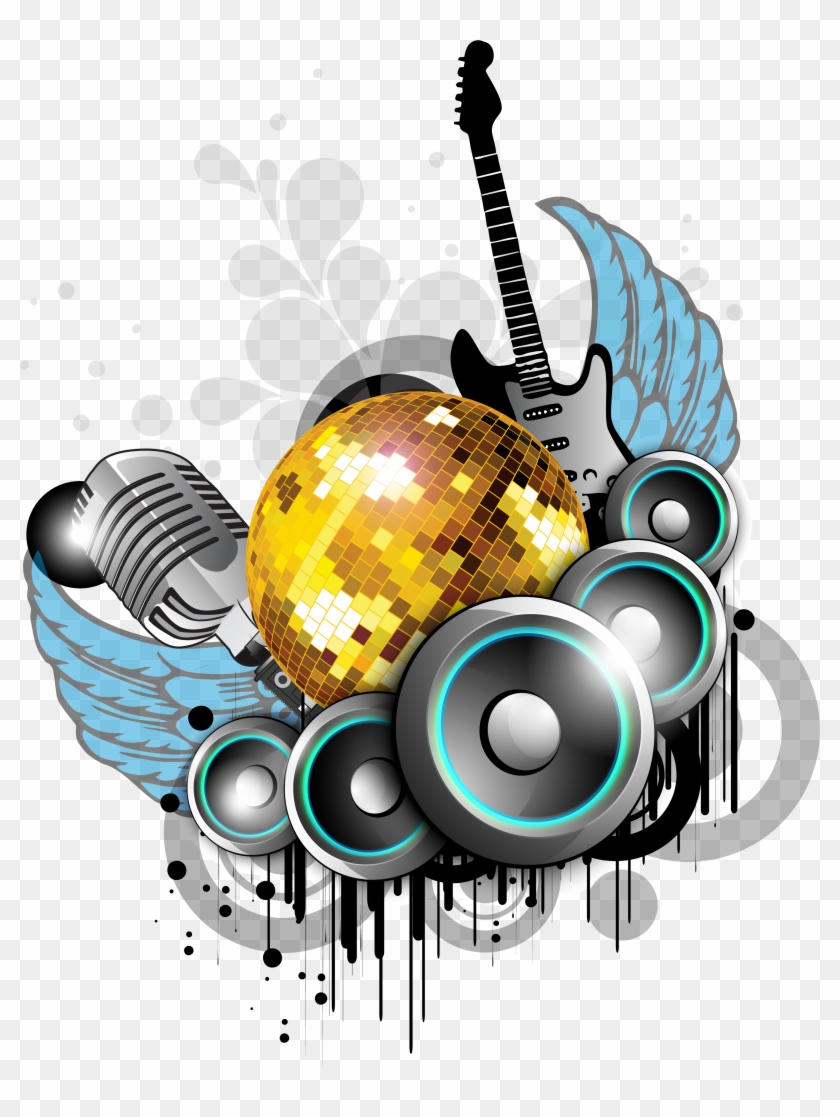 Nightclub Background Music Party - Music Party Vector Png #1294987