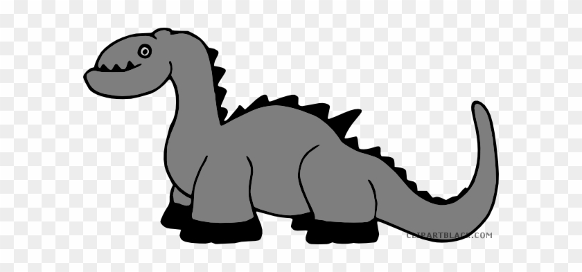 Baby Dinosaur Animal Free Black White Clipart Images - Free Download Vector Dinosaur #1295223