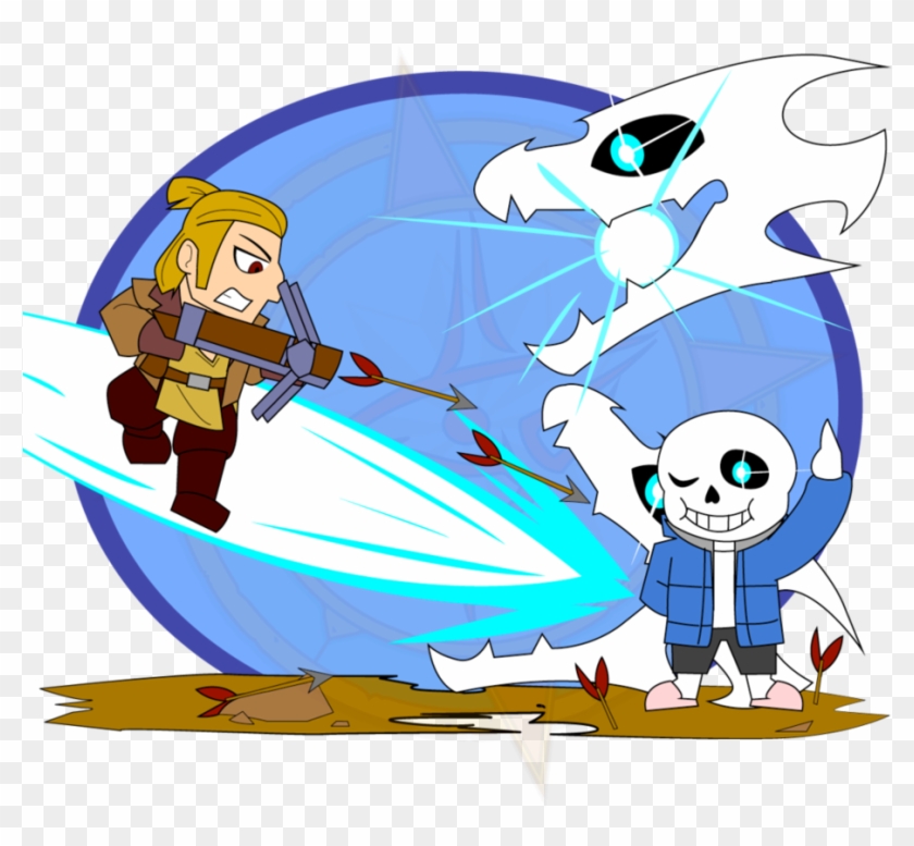 Varric Tethras V Sans By Dragon-fangx - Cartoon #1295323
