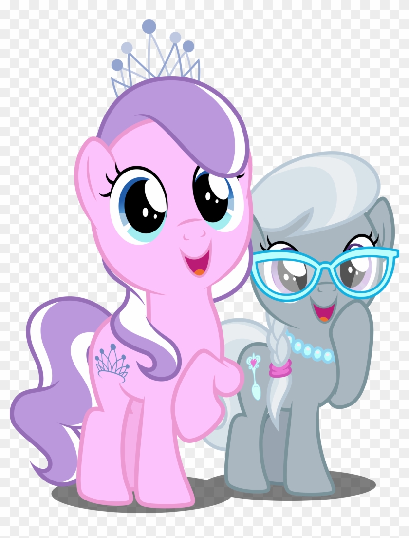 Mlp Diamond Tiara Vector - Diamond Tiara And Silver Spoon Vector #1295980