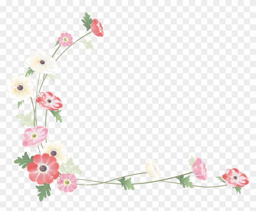Photography Flower Clip Art - Flower Border Png #1296138