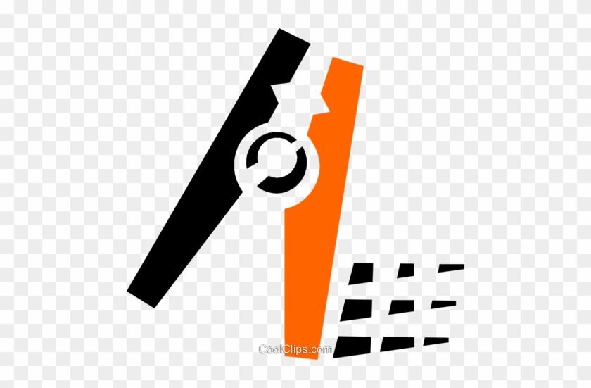 Clothes Pin Royalty Free Vector Clip Art Illustration - Graphic Design #1296198