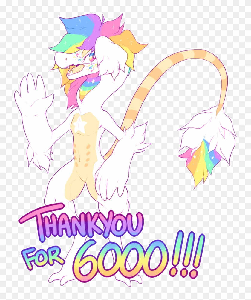 Thankyou For 6000 Watchers By Ponacho - Cartoon #1296403