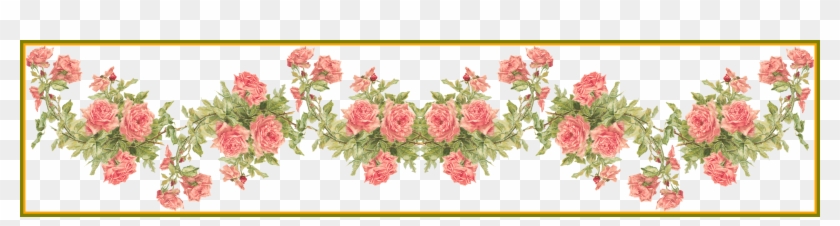Rose Flower Rose Flower Frames Design Png Incredible - Border Wedding Orange Flowers Transparent Background #1296410