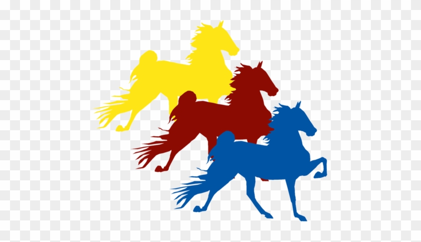 Tri-color Saddlebred Fabric By Horsefly On Spoonflower - Horse Fabric - Tri-color Saddlebred Custom Fabric #1296629