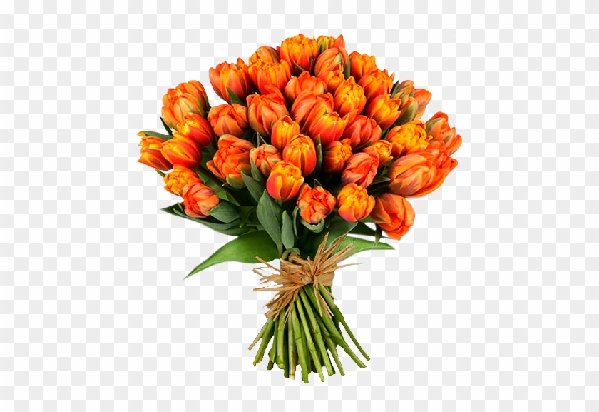 Tulip Bouquet Clip Art Clip Art Library - Orange Flower Bouquet Png #1296637