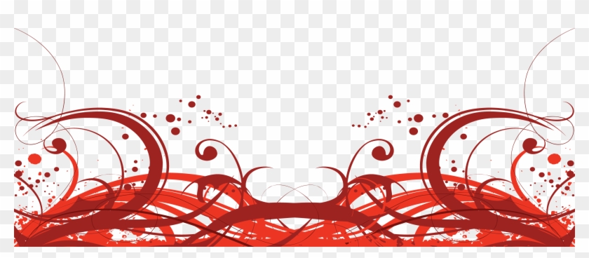 Red Line Euclidean Vector - Transparent Red Vector Border #1296817