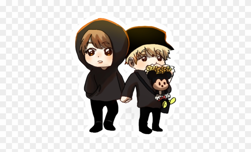 Jungkook And Jimin From Bts By Nahomo - Bts Cartoon Jimin And Jungkook #1297750