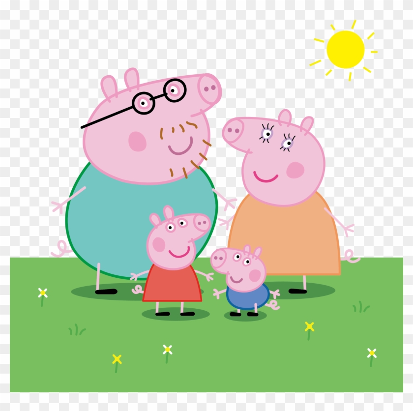 Daddy Pig Domestic Pig Drawing Clip Art - Peppa Pig Family #1298925