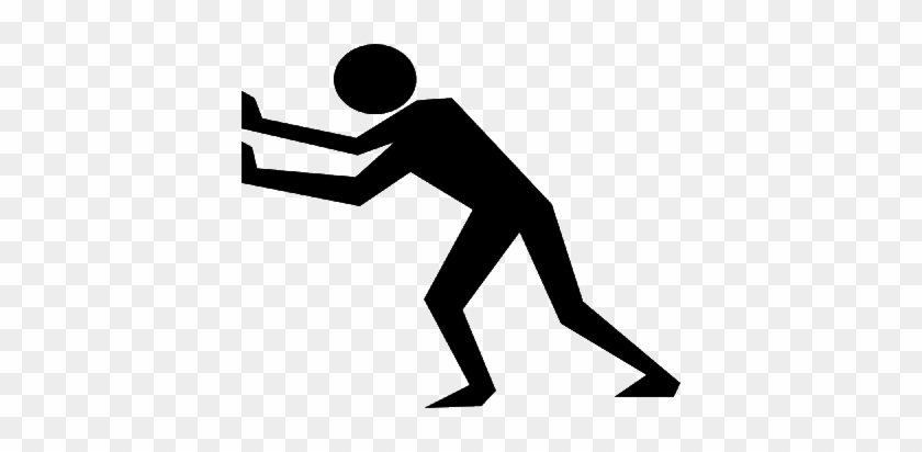 Have You Ever Felt Like You Didn't Want God To Get - Guy Pushing Png #1299655
