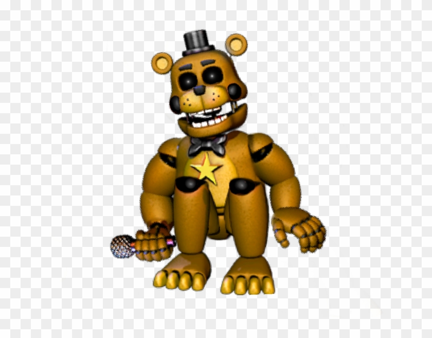 Drawing Cat Deviantart Five Nights At Freddy's Fan - Rockstar Golden Freddy #1299940
