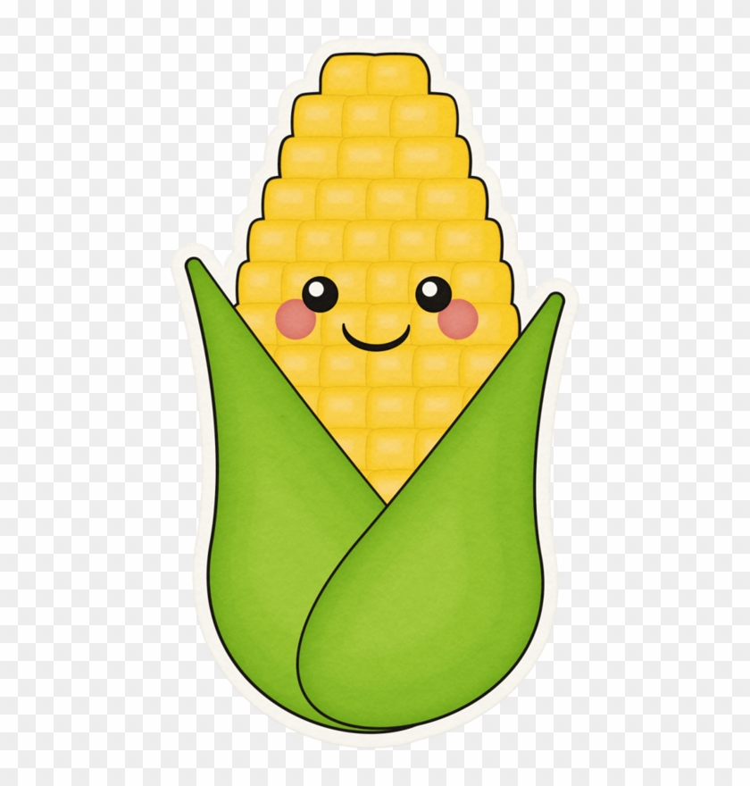 Kaagard Veggiegarden Corn Face Sticker - Cartoon #1300154