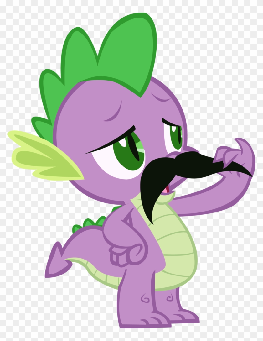 Mustache Spike Vector By Vigorousjammer - Spike My Little Pony #1300500