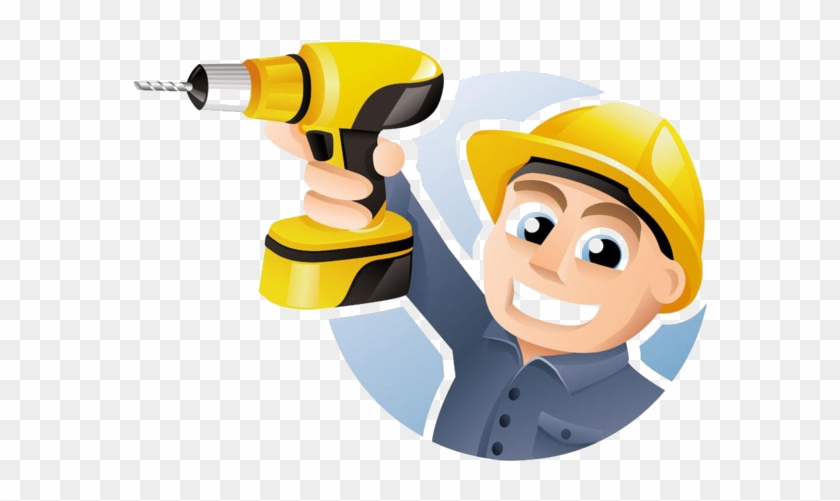 Woker Impact Drill - Cartoon #1300801