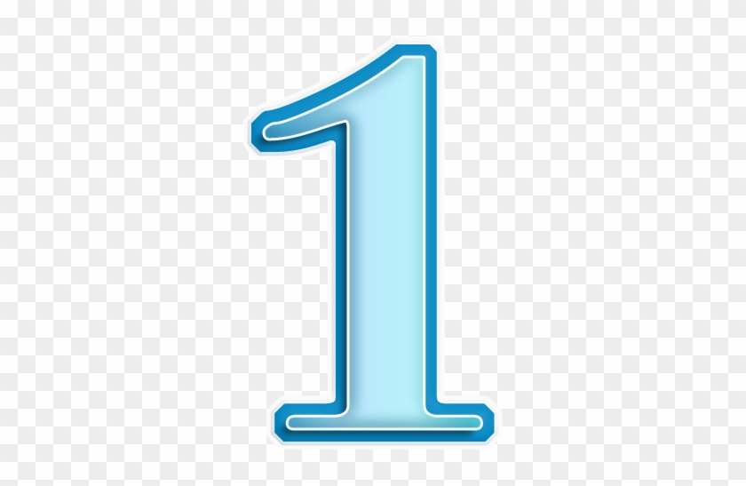 Numbers ‿✿⁀ - Light Blue Number 1 #1301517