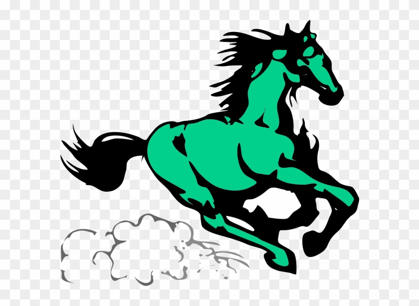 Running Horse Clipart Vector Clip Art - Running Stallion Shower Curtain #1302222