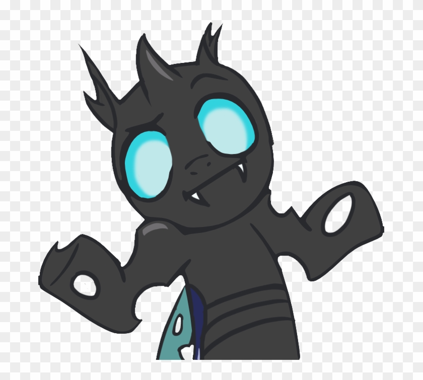 Shrugging Changeling By Necrath - Cartoon #1302478