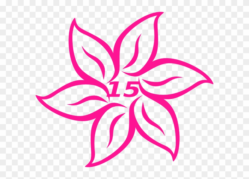 How To Set Use Flower Fifteen Pink Svg Vector - Flower Clipart #1303003