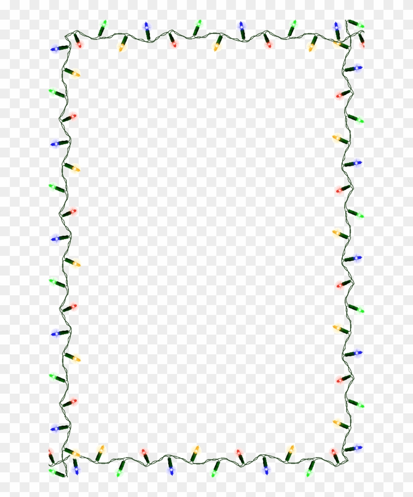 Christmas Light Border - String Of Christmas Lights #1303125