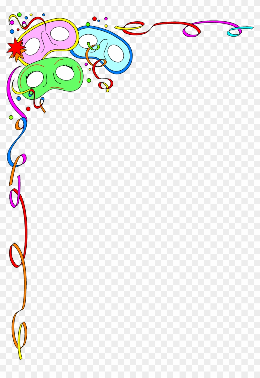 Party Borders - Mask Border Clip Art #1303160