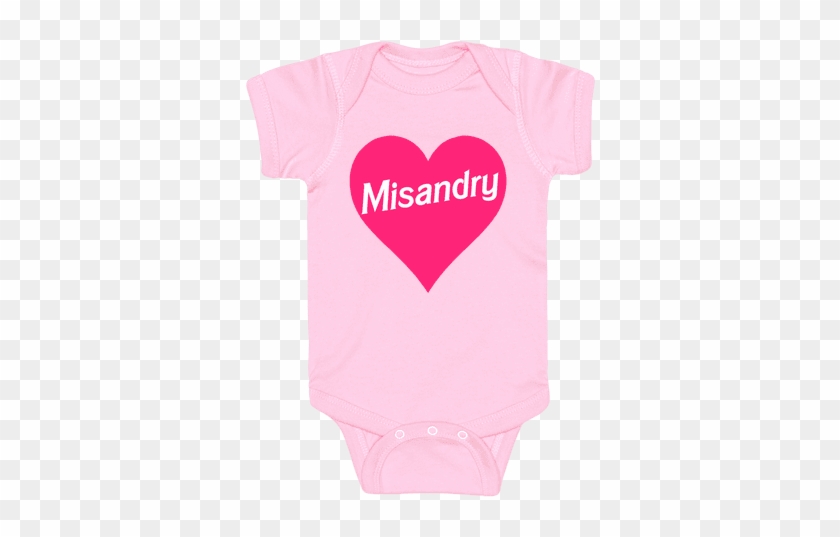 Misandry Heart Baby Onesy - Heart #1303802