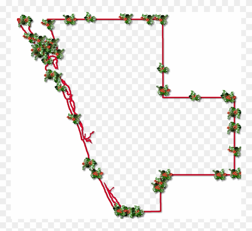 A Map Of Sarasota With A Red Outline, Inner Drop Shadow, - Christmas #1303840