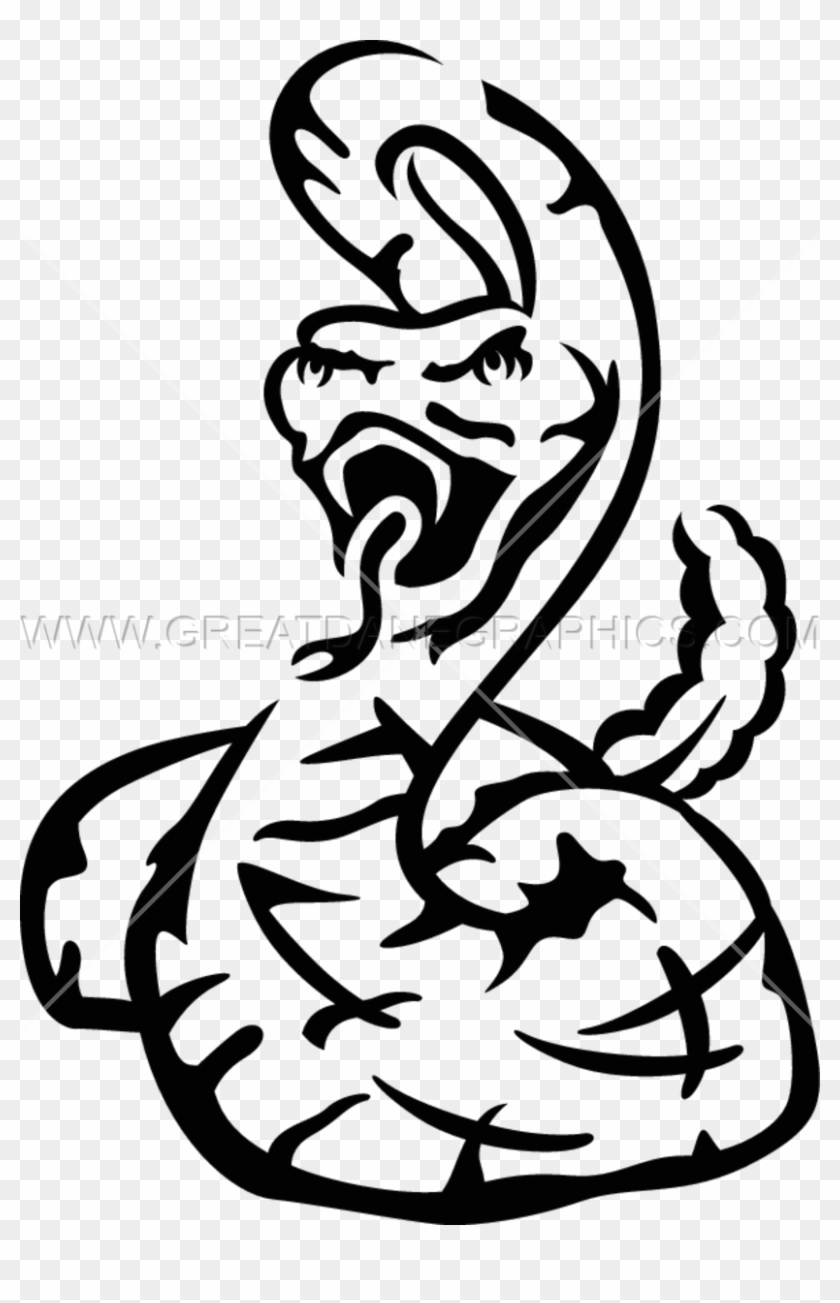 Line Art Rattlesnake Drawing Clip Art - Rattlesnake Drawing Png #1303934