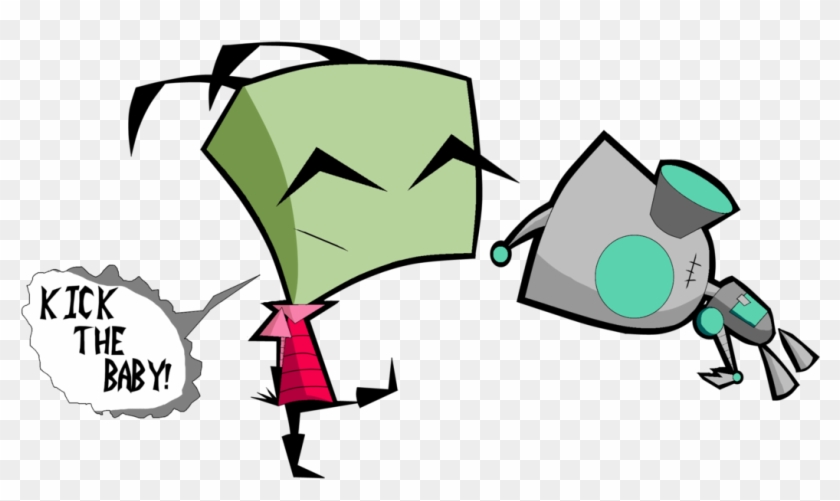 Invader Zim- Kick The Baby By Invadersponge - Cartoon #1304305