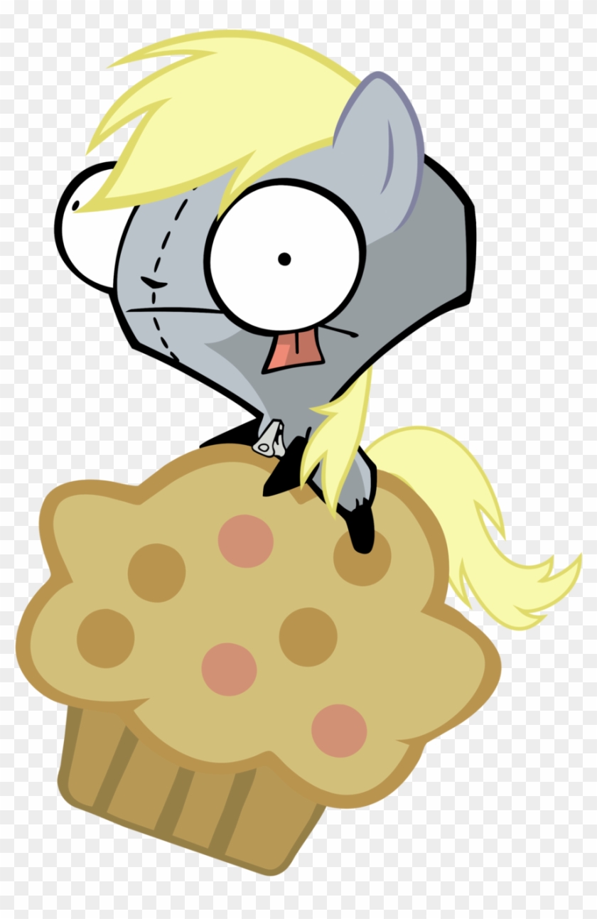 Derpy Gir On Muffin Pig By Mrbarthalamul - Invader Zim Gir #1304384