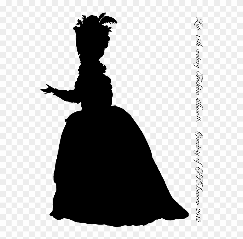 1779 French Fashion Plate Silhouette - 18th Century Sillouettes #1304935