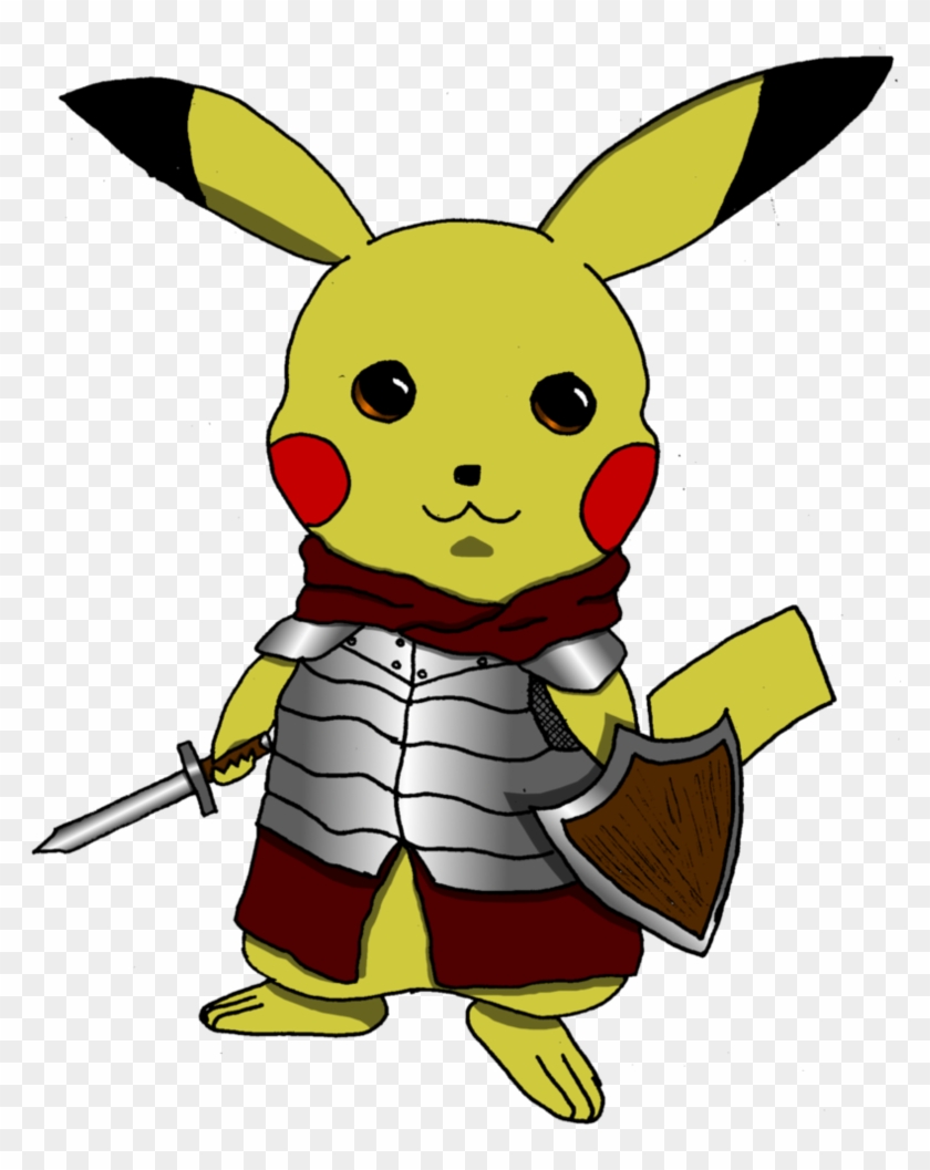 Knight Pikachu By Blood-reven - Cartoon #1305667