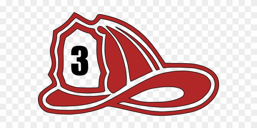 Hat Helmet Fireman Safety 3 Three Equipmen - Fire Helmet Clip Art #1305700