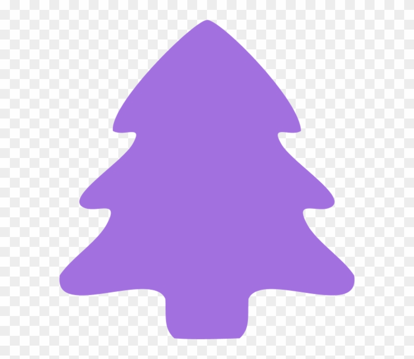 Christmas Tree Icon Vector Clip Art Ldfkna Clipart - Purple Christmas Tree Cartoon #1306472